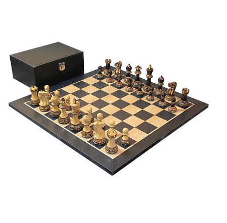 20" Anegre Artistic Parker Chess Set & Vinyl Box -  CHESSMAZE STORE UK