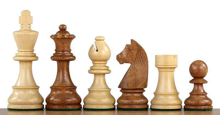3" Classic Boxwood & Acacia Chess Pieces -  CHESSMAZE STORE UK