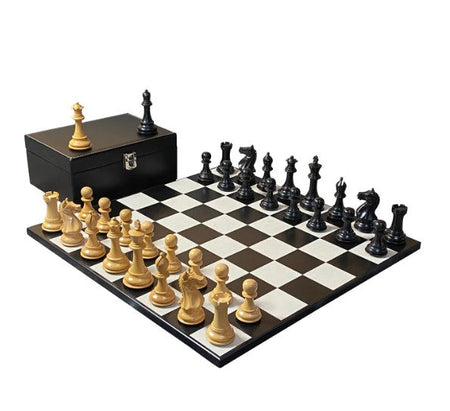 Supreme Knight Queens Gambit Anegre, Contemporary Board and Vinyl Box -  CHESSMAZE STORE UK
