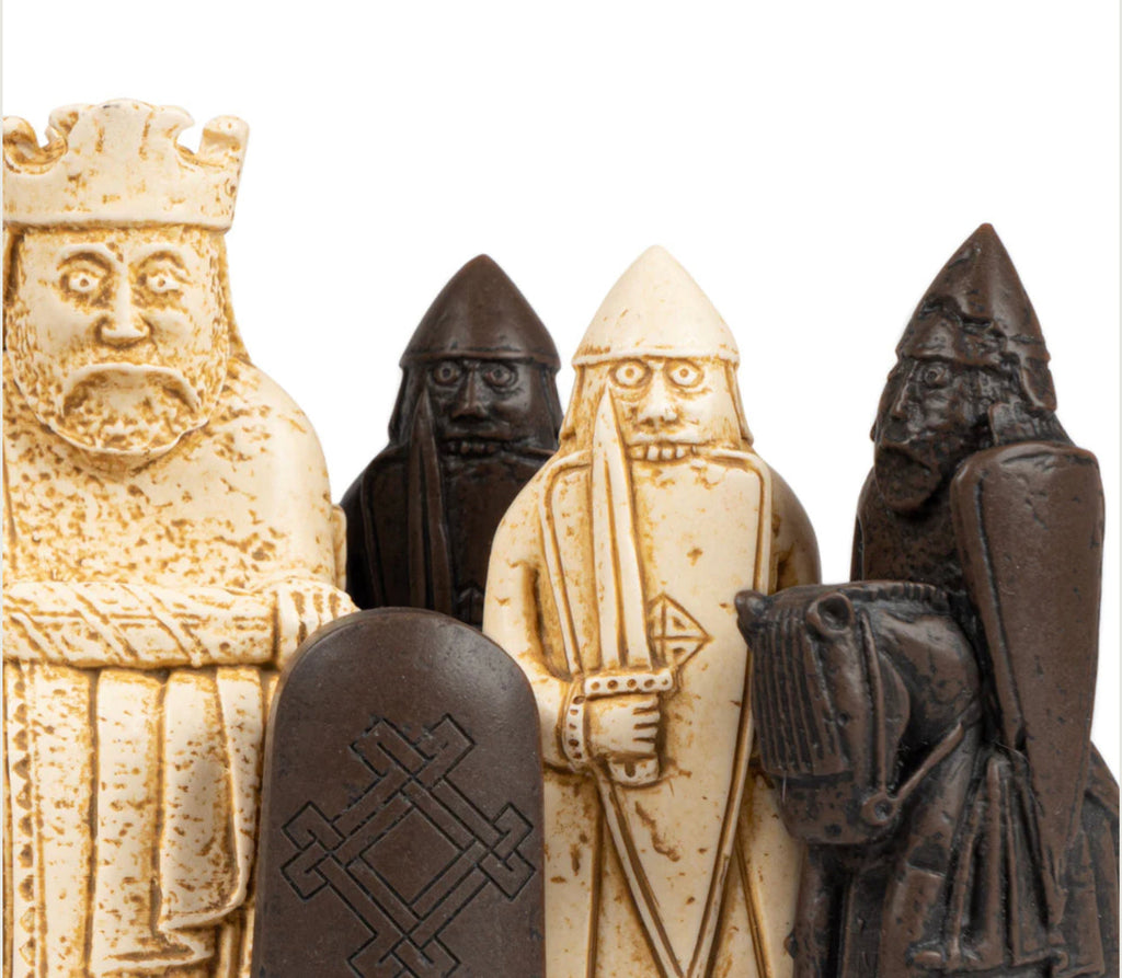 The Isle Of Lewis Teak Italian Walnut Prestige Chess Set -  CHESSMAZE STORE UK 