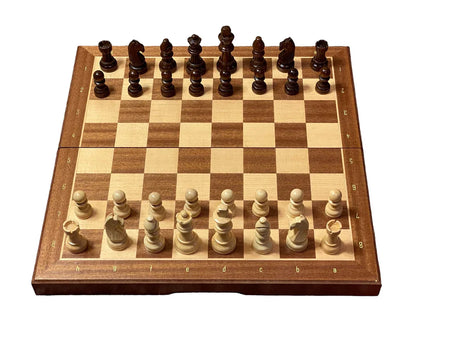13 Inch Mahogany and Maple Magnetic Chess Set -  CHESSMAZE STORE UK 