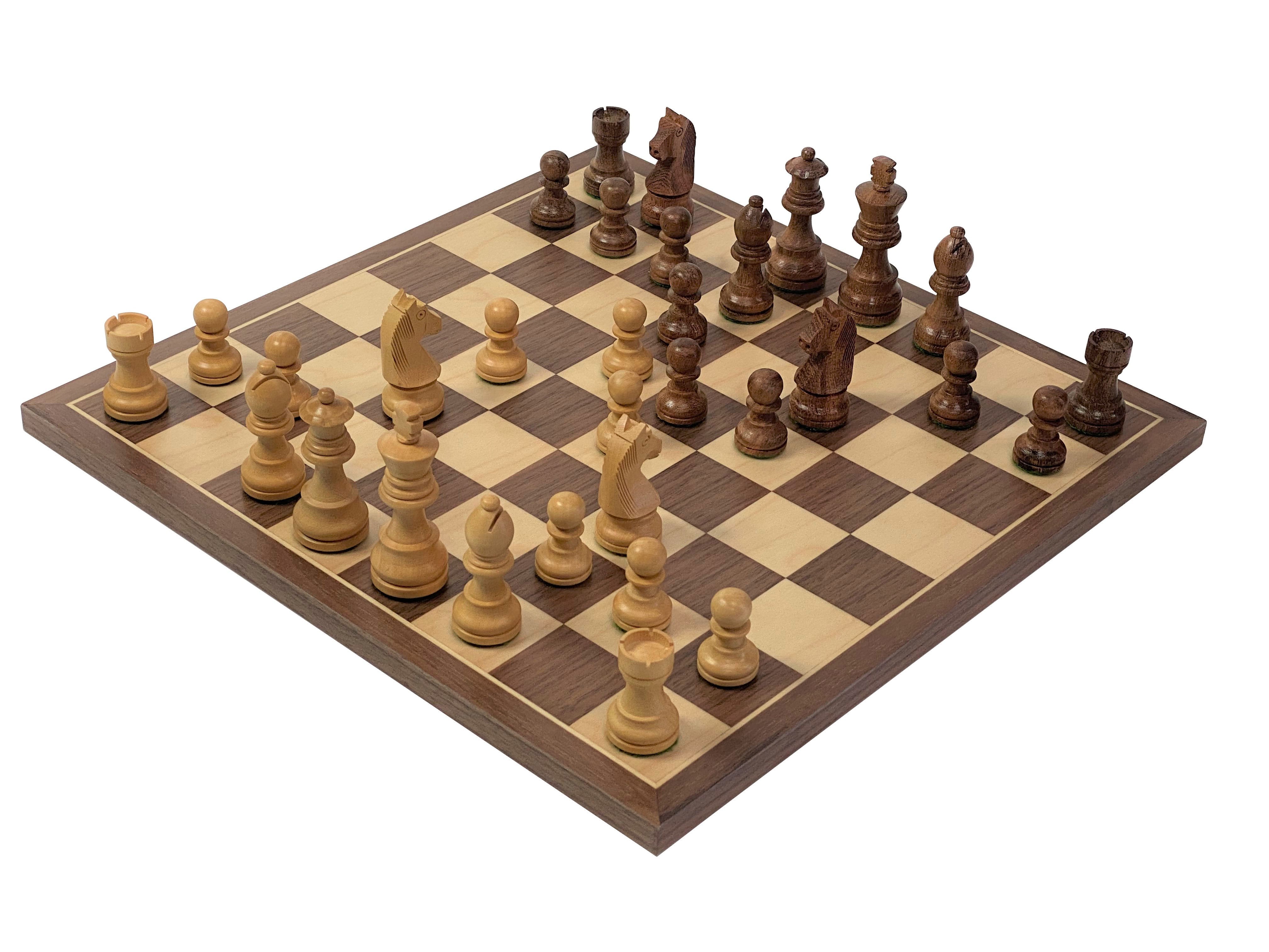 Walnut Classic Acacia Chess Set -  CHESSMAZE STORE UK 