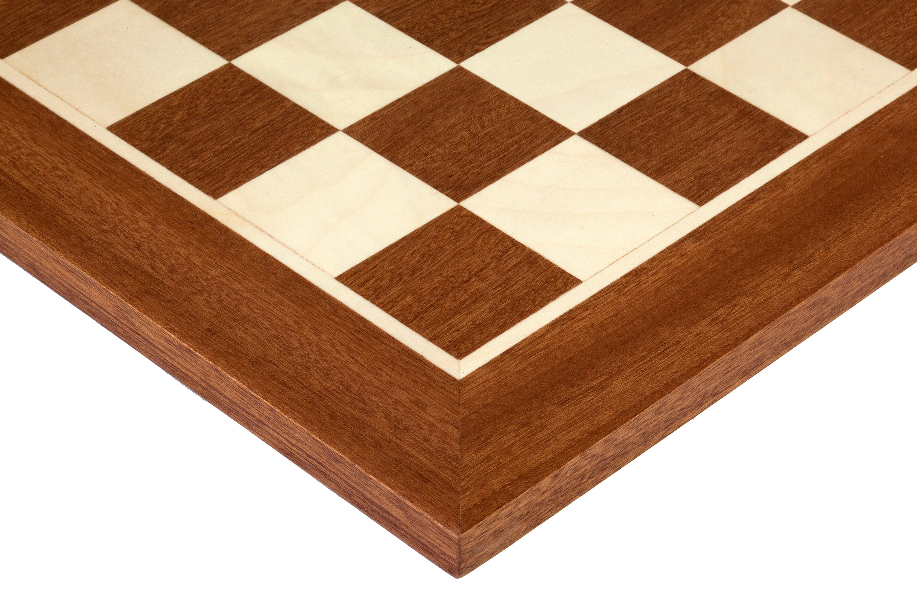 Mahogany 15.75 Inch Chess Board