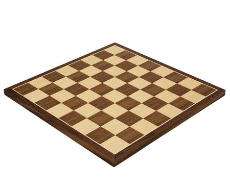 15.75" Inch Spanish Walnut and Maple Chess Board -  CHESSMAZE STORE UK 