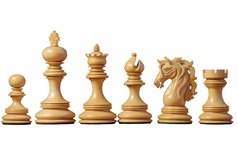 4.5" Andalusian Padauk Chess Pieces -  CHESSMAZE STORE UK 